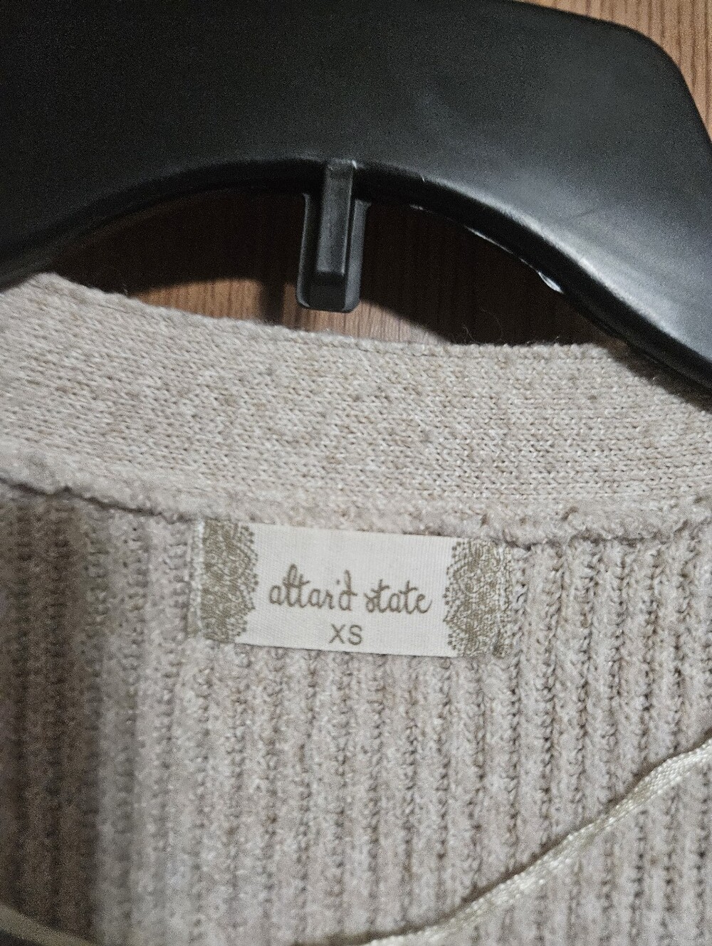 Altard State Button Striped Cream Cardigan Oversized Boho Size XS! - Picture 3 of 6